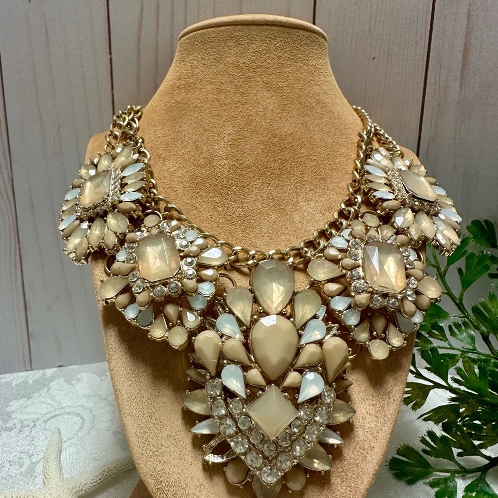 Multi Gem Statement Necklace - image 4